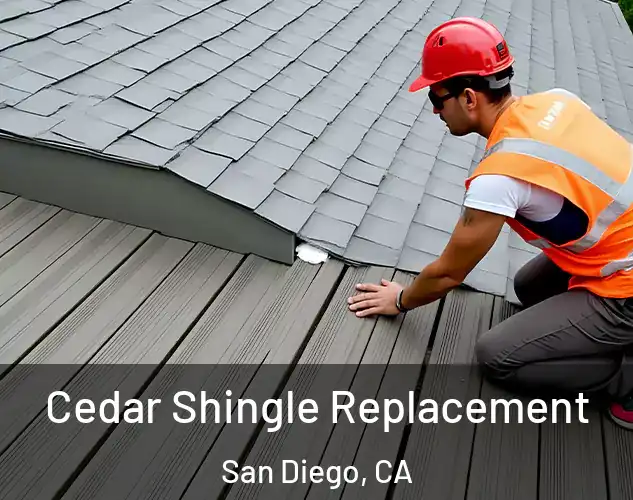  Cedar Shingle Replacement San Diego, CA