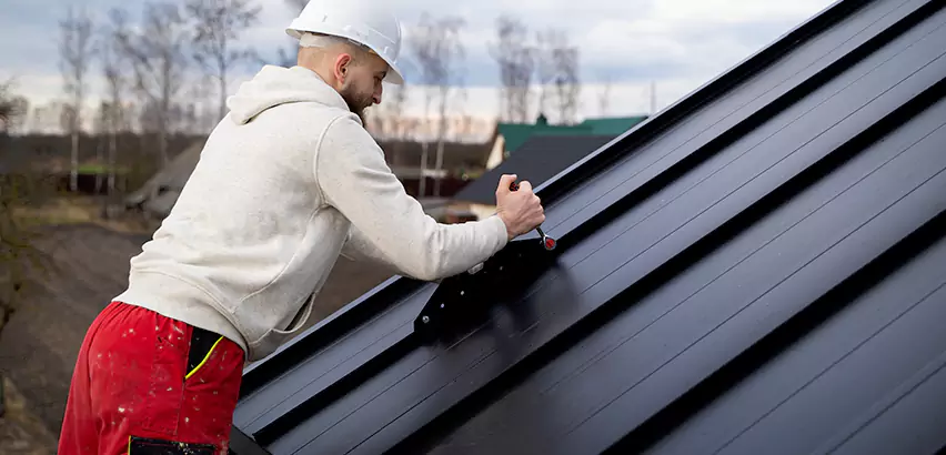 Tin Roof Ridge Cap Installation in San Diego