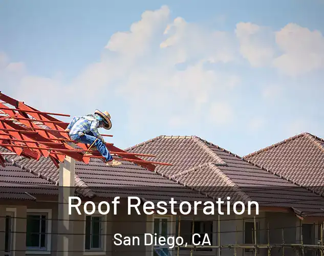  Roof Restoration San Diego, CA